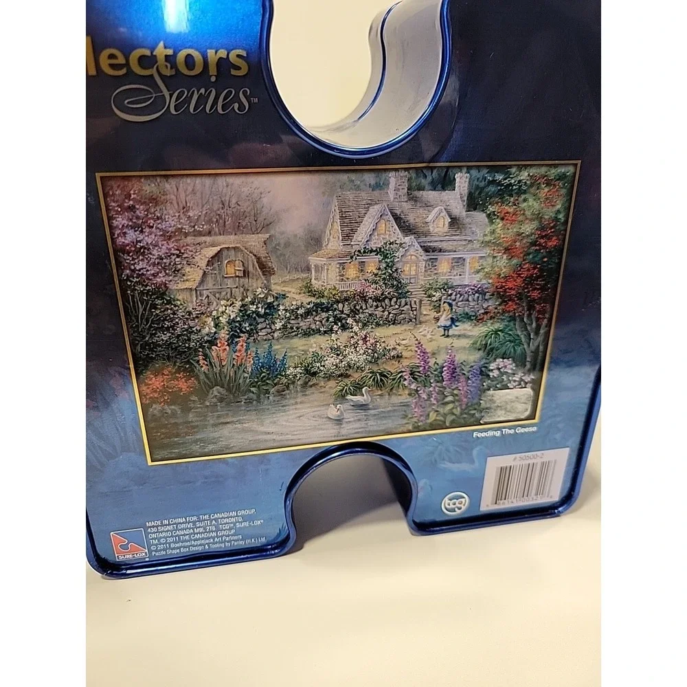 Collectors‎ Series Puzzle Piece Shaped Tin Feeding The Geese